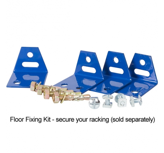 Floor fixing kit for racking