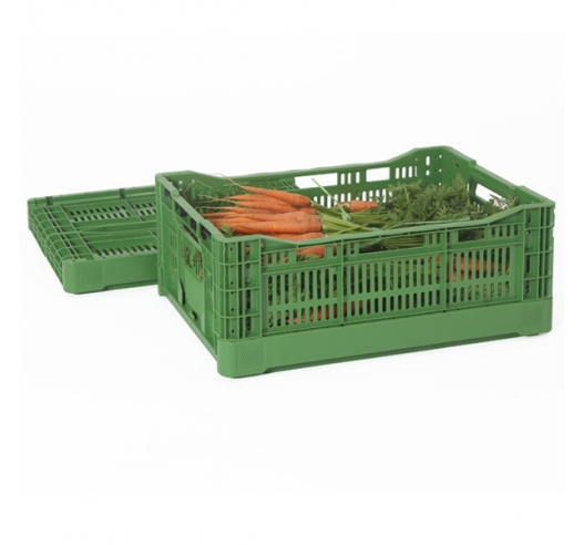 Foldable Ventilated Euro Containers 42 Litres with contents