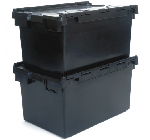 Black Tote Boxes - 80 Litre