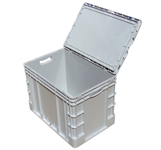 Deep Large Euro Container with Hinged Case Lid