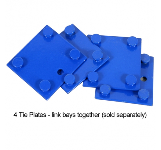 Tie plates for rivet racking