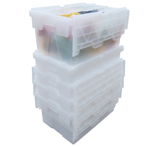 Clear 55 Litre Storage Boxes that Stack and Nest