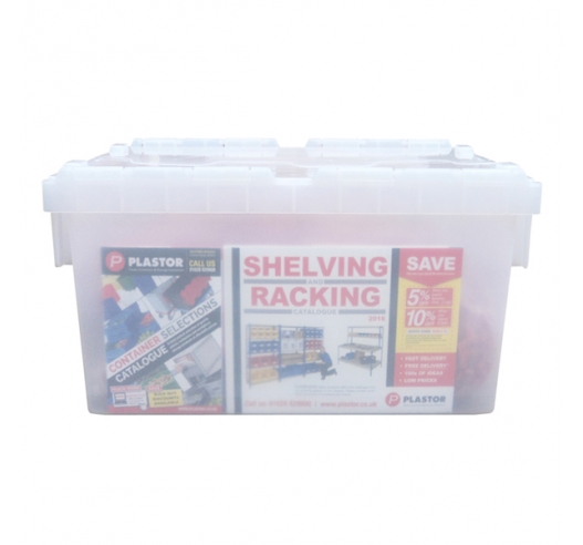 Clear Plastic (Transparent) Storage Boxes 55 Litre Capacity