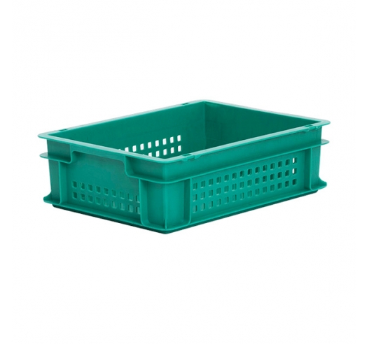 Green Ventilated Euro Container