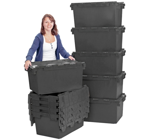 LC3 Large Plastic Crates in Black