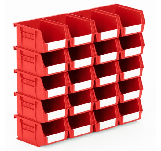 Size 2 Linbins in Red