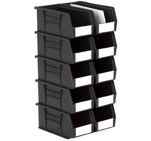 Size 5 Linbins in Black Recycled Plastic