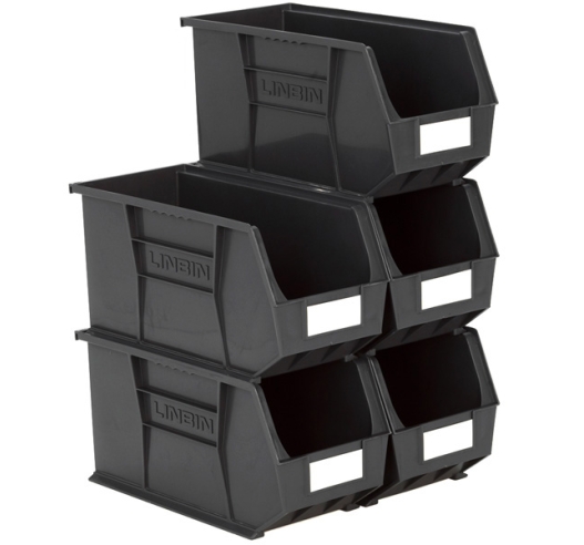 Size 9 Linbins in Black Recycled Plastic