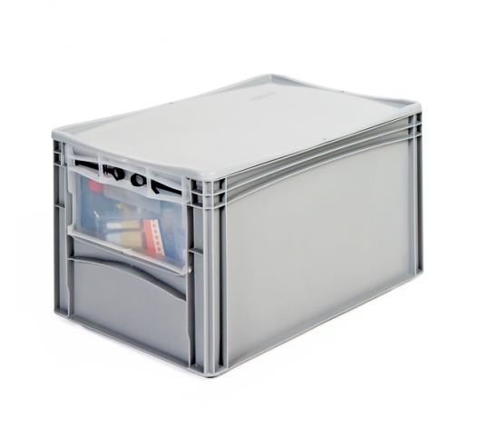 Open End Euro Picking Container with Translucent Door