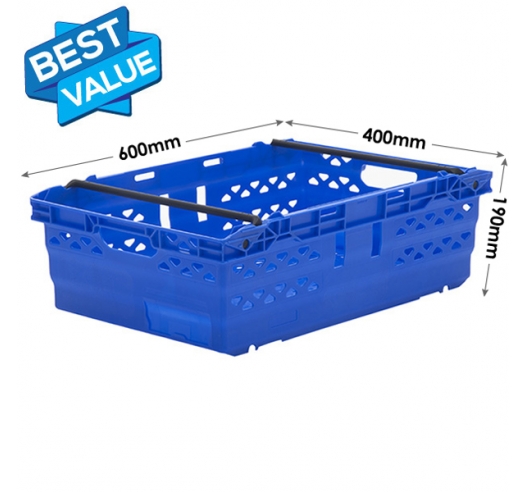 Blue Bale Arm Supermarket Crates