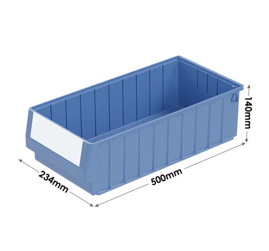 RK5214 Shelf Trays in Blue with 12.6 Litre Capacity - 500mm Deep