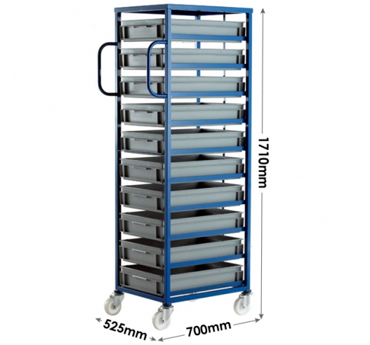 Mobile Tray Rack Dimensions