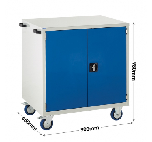 Mobile Euroslide cabinet dimensions