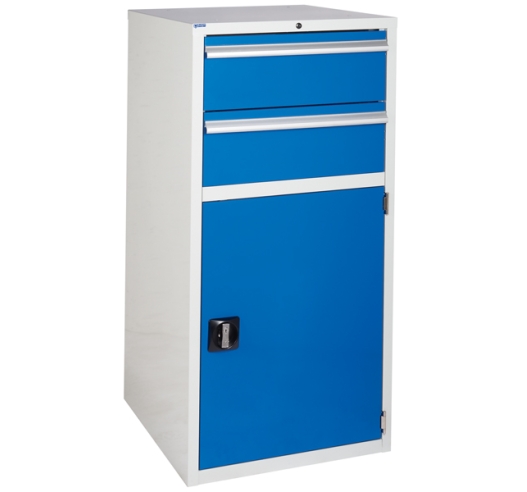 Euroslide Cabinet with 2 Drawers and 1 Cupboard in blue