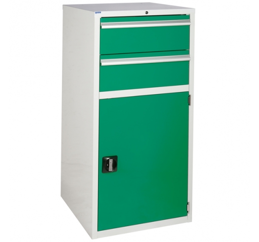 Euroslide Cabinet with 2 Drawers and 1 Cupboard in green