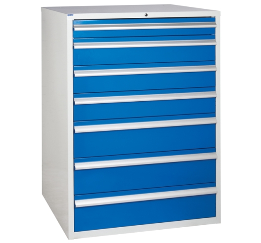 Euroslide cabinet with 7 drawers in blue