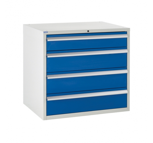 Euroslide cabinet with 4 drawers in blue