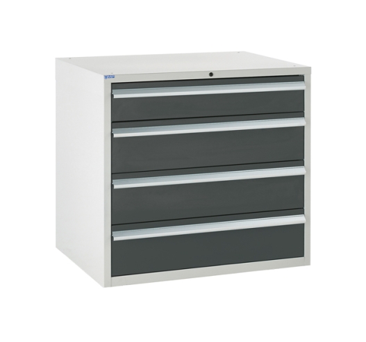 Euroslide cabinet with 4 drawers in grey