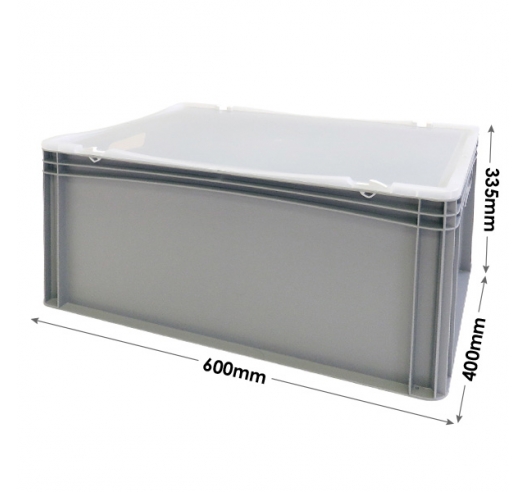 Euro Container Case with Clear Lid