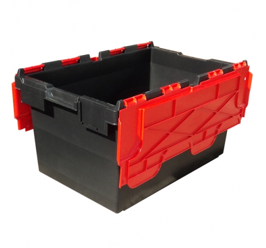 Black and Red Heavy Duty Storage Containers