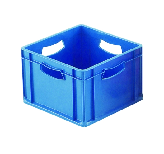 Square Blue Plastic Stackable Box