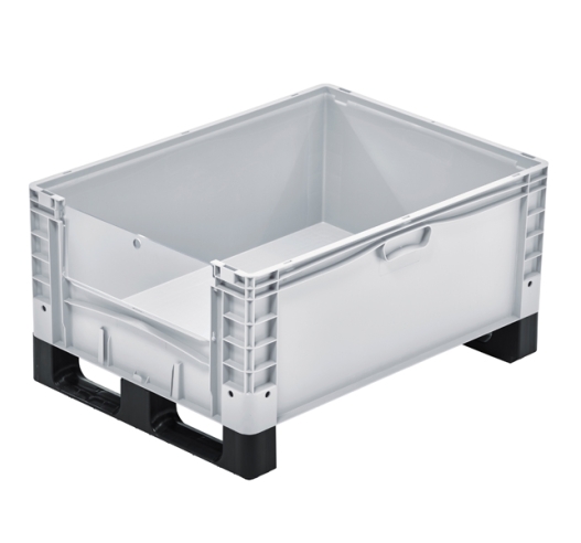 Open End Euro Picking Container with Translucent Door and Runners