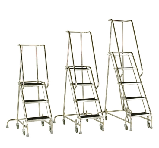 Stainless Steel Mobile Steps Group