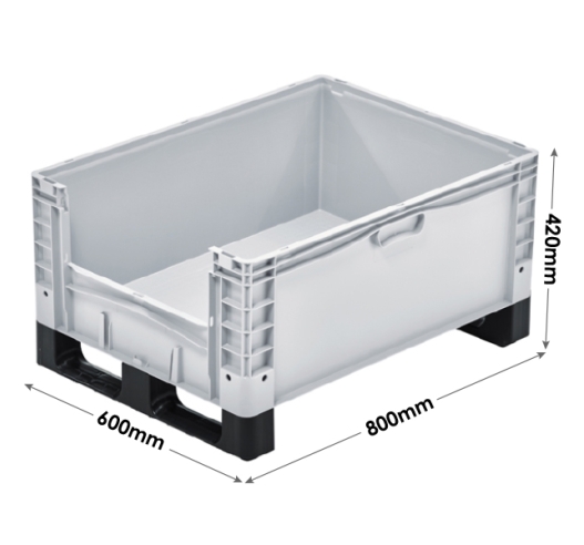 Basicline Plus Container with Pick Opening And Runners