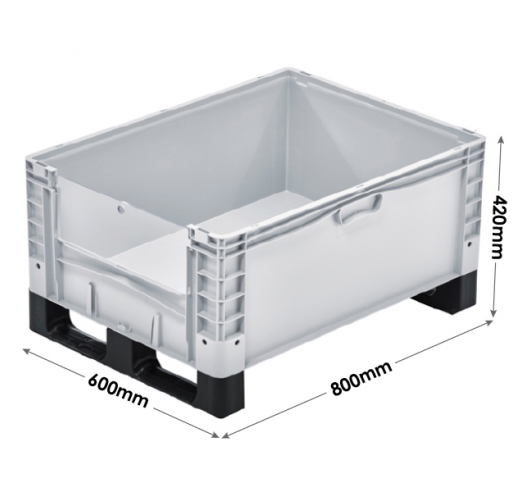 Basicline Plus Container with Drop Down Door And Runners