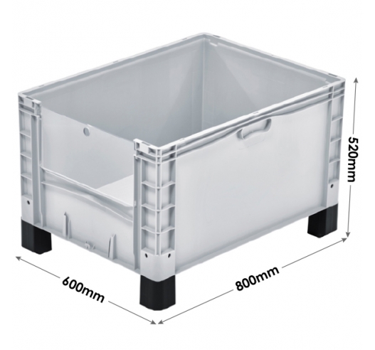 Basicline Plus Container with Drop Down Door And Feet