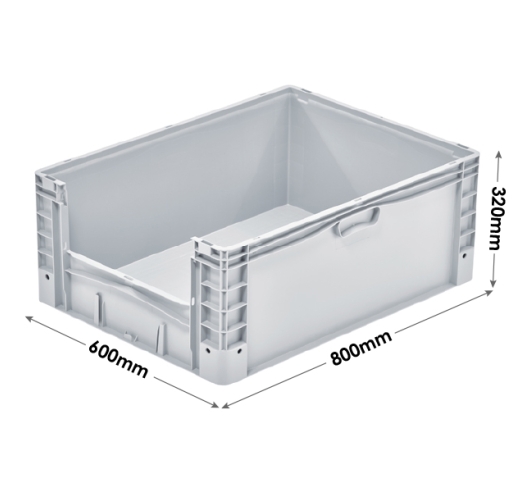 Dimensions of basicline picking container
