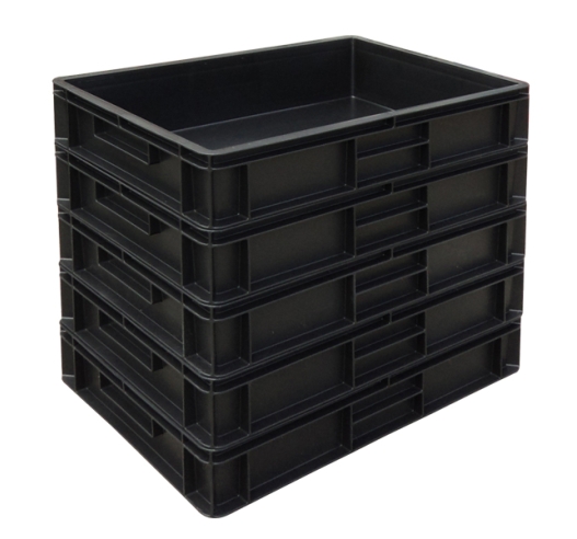 Group of Black Euro Containers