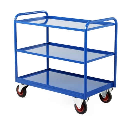 Industrial Tray Trolley in Blue