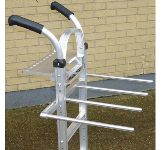 Welded Support Arms for C-Stands on Cart