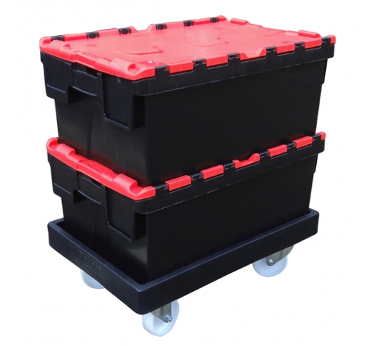 Containers on ROTO64D Dolly in Black