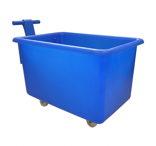 320 Litre Mobile Truck in Blue with Handle