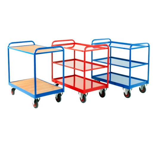 Group of Industrial Tray Trolleys