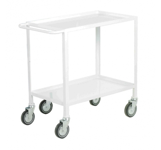 2 Tier Trolley In White