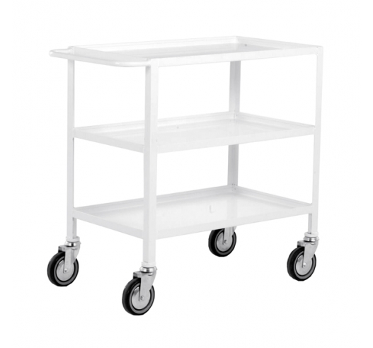 3 Tier Trolley In White