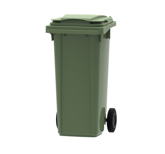 Green 140 litre wheelie bin