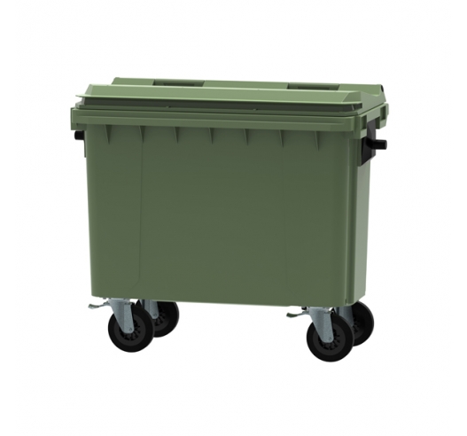 500 Litre Wheeled Bin in Green