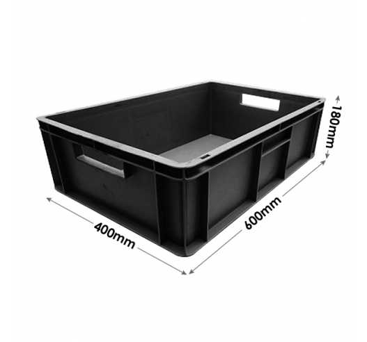 600 x 400 Black Euro Container