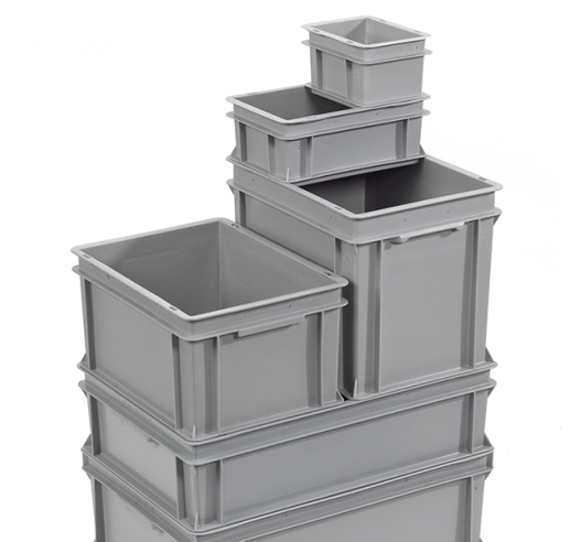 Grey Range Euro Containers Stacked