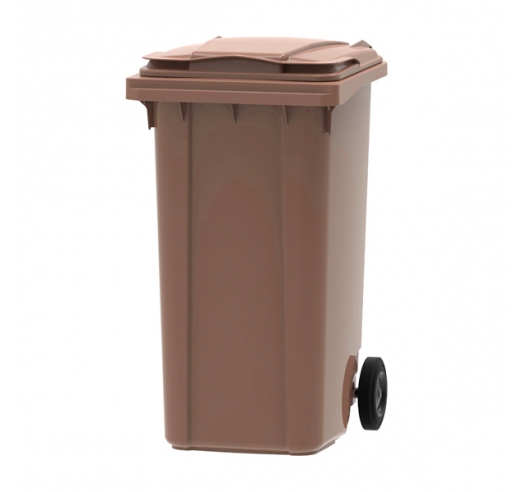 Brown 240 Litre Wheelie Bin