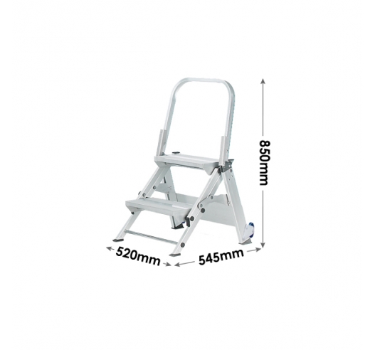 AFGS2Z 2 Tread Steps Dimensions