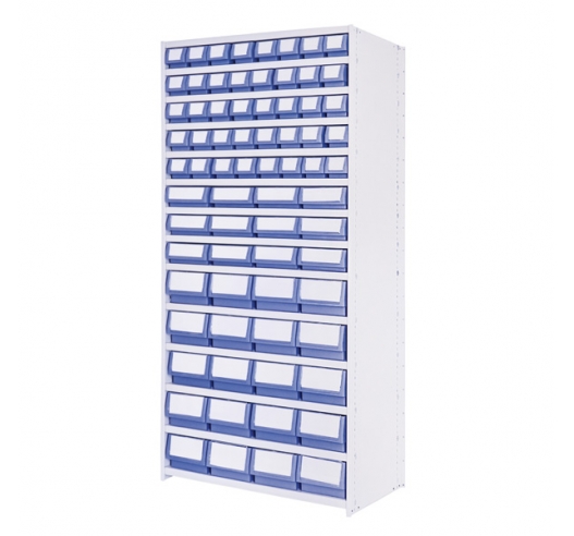 Delta Plus Shelving Bay A with Shelf Trays