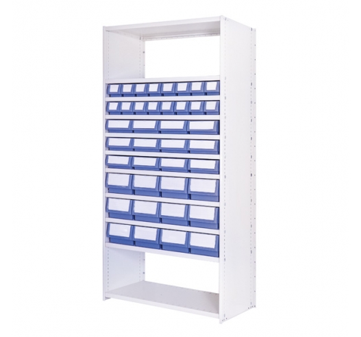 Delta Plus Shelving Bay A with Shelf Trays