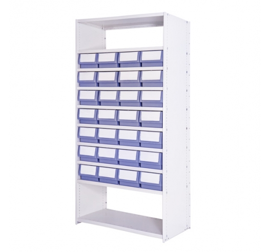 Delta Plus Shelving Bay A with Shelf Trays