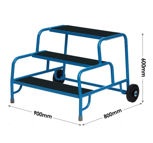 3 Tread Steps Dimensions