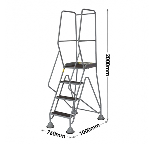 4 Tread Steps Dimensions